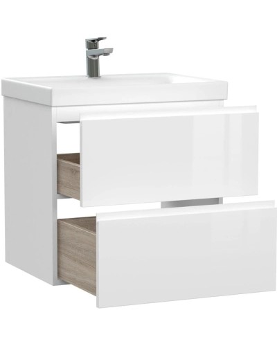 Тумба белый глянец 58,5 см Cersanit Moduo 64140