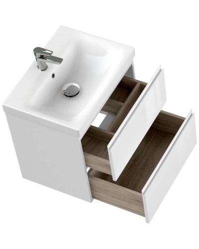 Тумба белый глянец 58,5 см Cersanit Moduo 64140