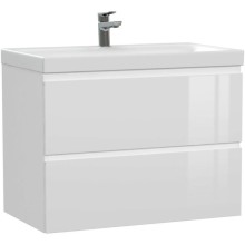 Тумба белый глянец 77,6 см Cersanit Moduo 64141