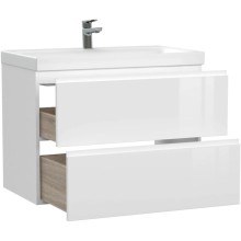 Тумба белый глянец 77,6 см Cersanit Moduo 64141