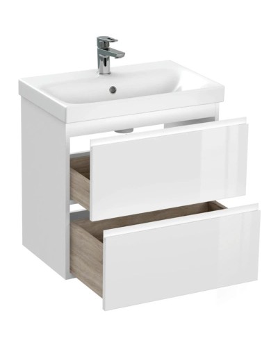 Тумба белый глянец 58,5 см Cersanit Moduo Slim 64125