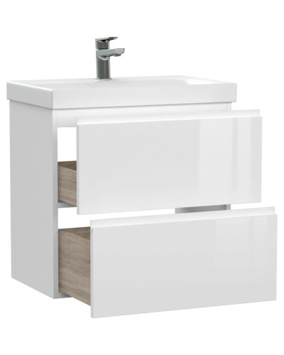 Тумба белый глянец 58,5 см Cersanit Moduo Slim 64125