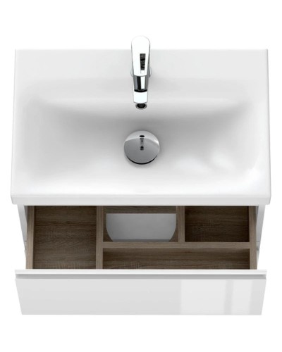 Тумба белый глянец 58,5 см Cersanit Moduo Slim 64125