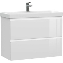 Тумба белый глянец 77,6 см Cersanit Moduo Slim 64126