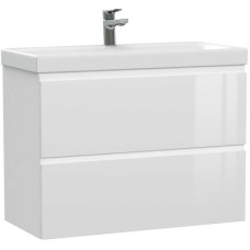 Тумба белый глянец 77,6 см Cersanit Moduo Slim 64126