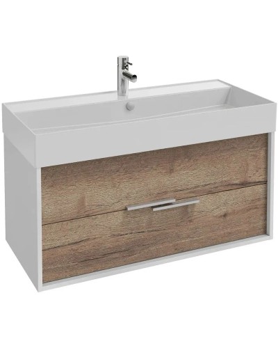 Тумба белый глянец/дуб давос 99,9 см Jacob Delafon Vivienne EB1668-J5-E75