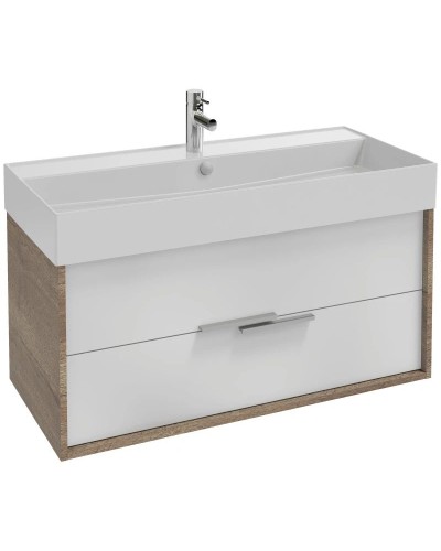 Тумба дуб табак/белый глянец 99,9 см Jacob Delafon Vivienne EB1585-E52-G1C