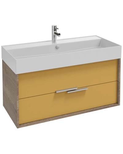 Тумба дуб табак/императорский желтый глянец 99,9 см Jacob Delafon Vivienne EB1585-E52-G1N