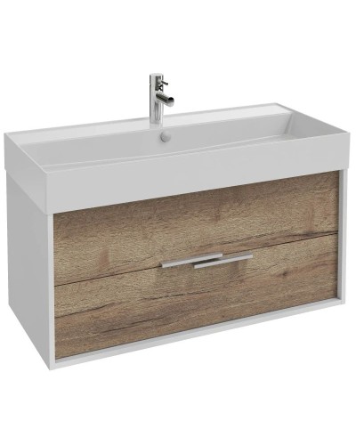 Тумба белый/дуб табак 99,9 см Jacob Delafon Vivienne EB1585-N18-E52