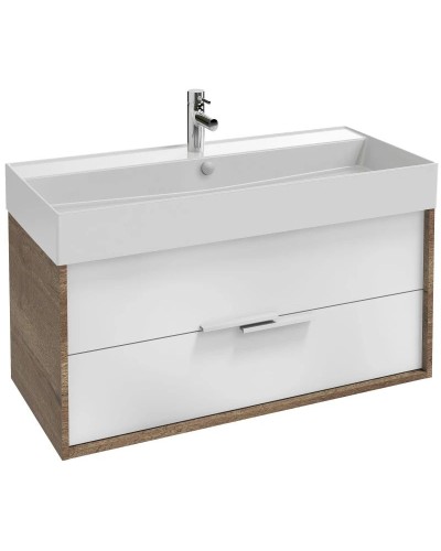 Тумба дуб табак/белый 99,9 см Jacob Delafon Vivienne EB1585-E52-N18