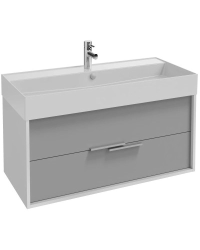 Тумба белый/серый титан матовый 99,9 см Jacob Delafon Vivienne EB1585-N18-M54