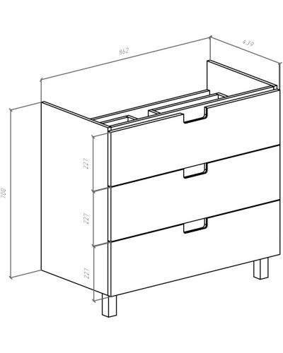 Тумба белый глянец 86,2 см Bellezza Пегас 4630415140013