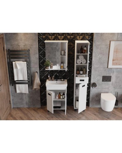 Тумба белый глянец 55,5 см Onika Балтика 106139