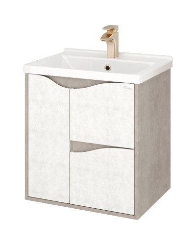 Тумба светлый камень/бетон крем 57,6 см Onika Брендон 106138