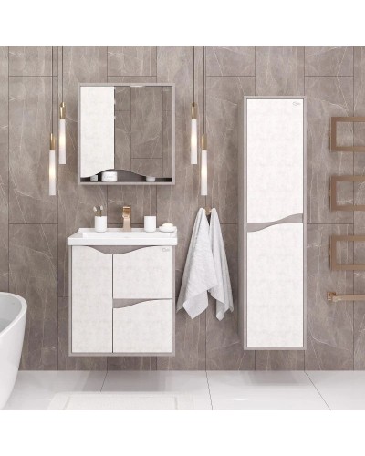 Тумба светлый камень/бетон крем 57,6 см Onika Брендон 106138