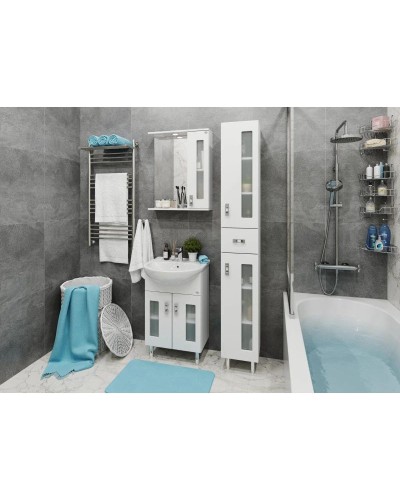 Тумба белый глянец 52 см Onika Кристалл 105550