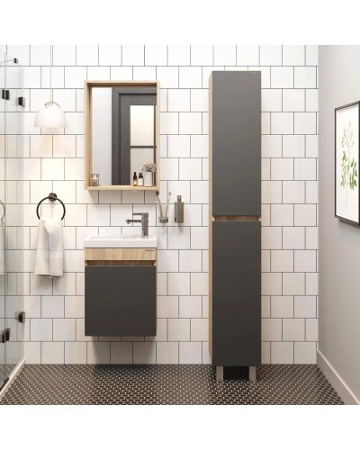 Тумба дуб сонома/серый матовый 44 см Onika Милтон 104511