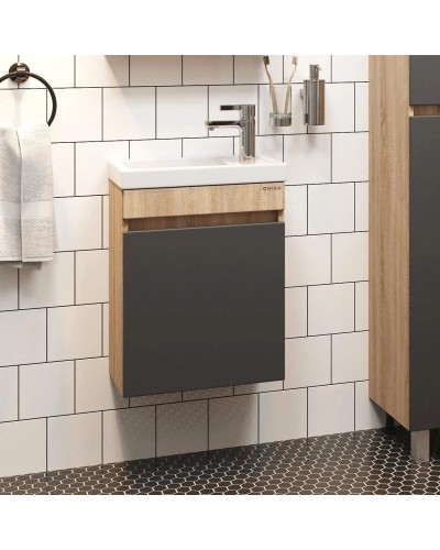 Тумба дуб сонома/серый матовый 44 см Onika Милтон 104511