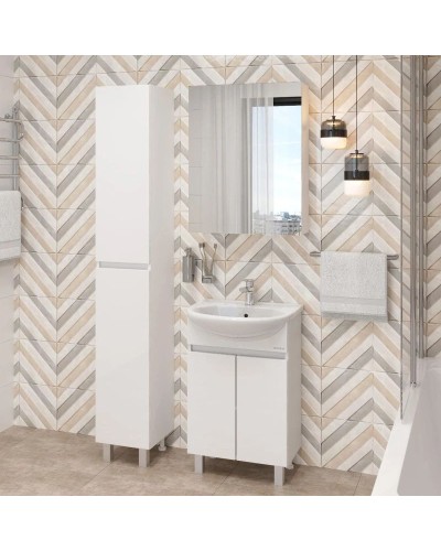 Тумба белый глянец 49 см Onika Милтон 105036