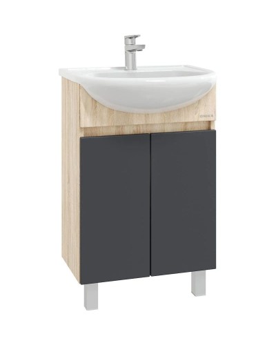 Тумба дуб сонома/серый матовый 49 см Onika Милтон 105037