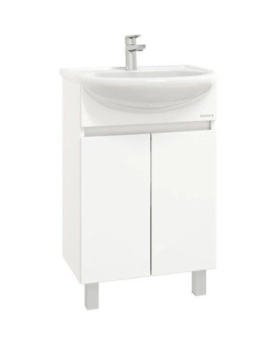 Тумба белый глянец 50 см Onika Милтон 105559