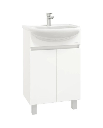 Тумба белый глянец 59 см Onika Милтон 106146