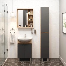 Тумба дуб сонома/серый матовый 59 см Onika Милтон 106147