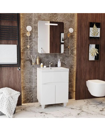 Тумба белый глянец 57 см Onika Стрим 106144