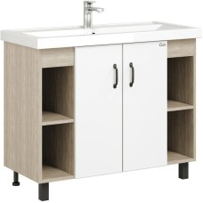 Тумба дуб сонома/белый матовый 97 см Onika Тимбер 110011