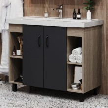 Тумба дуб сонома/серый матовый 97 см Onika Тимбер 110010