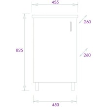 Тумба дуб сонома/серый матовый 45 см Onika Тимбер 104509