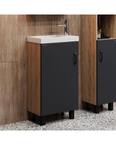 Тумба дуб сонома/серый матовый 45 см Onika Тимбер 104509