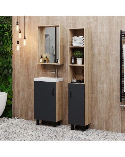 Тумба дуб сонома/серый матовый 45 см Onika Тимбер 104509