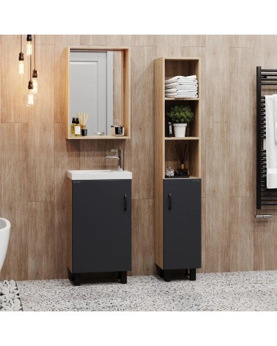 Тумба дуб сонома/серый матовый 45 см Onika Тимбер 104509