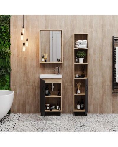 Тумба дуб сонома/серый матовый 45 см Onika Тимбер 104509