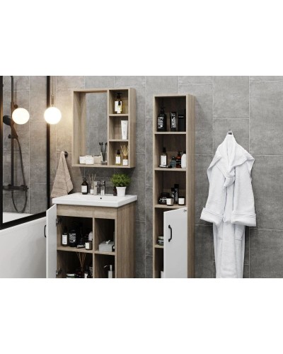 Тумба дуб сонома/белый матовый 56,2 см Onika Тимбер 106140