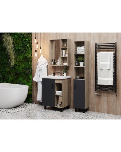 Тумба дуб сонома/серый матовый 56,2 см Onika Тимбер 106141