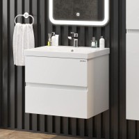 Тумба белый глянец 58,4 см Onika Эвада 106145