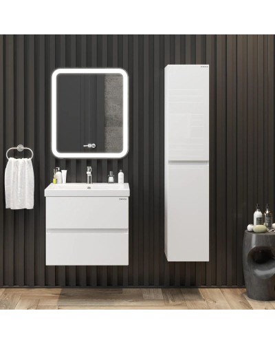 Тумба белый глянец 58,4 см Onika Эвада 106145