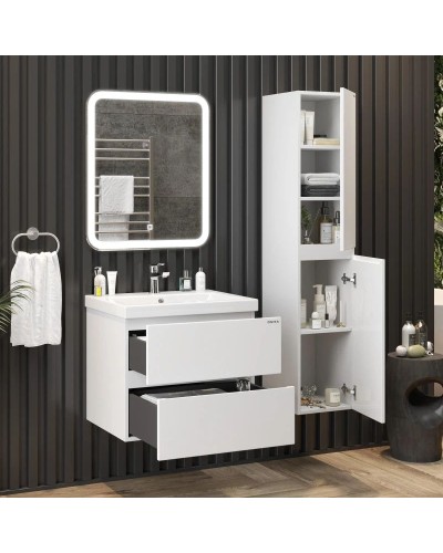 Тумба белый глянец 58,4 см Onika Эвада 106145