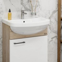 Тумба дуб сонома/белый матовый 47,8 см Onika Эко 105208