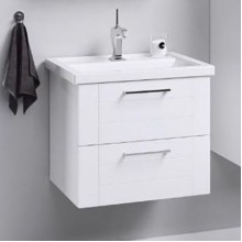 Тумба под раковину Aqwella Манчестер 70 MAN01072 подвесная Белый глянец