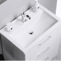 Тумба под раковину Aqwella Манчестер 70 MAN01073 Белый глянец