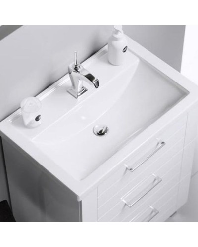 Тумба под раковину Aqwella Манчестер 70 MAN01073 Белый глянец