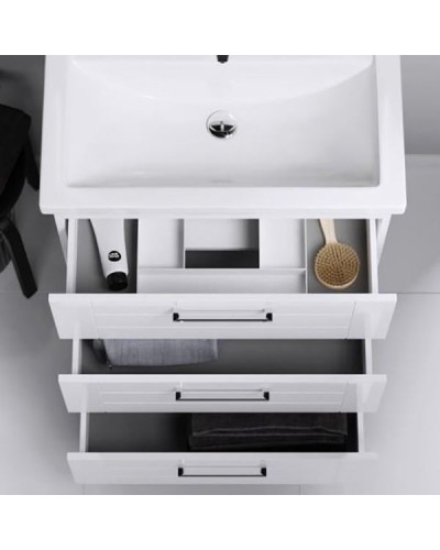 Тумба под раковину Aqwella Манчестер 70 MAN01073 Белый глянец