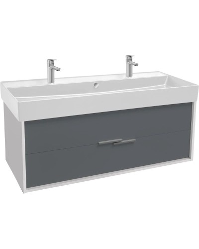 Тумба белый глянец/серый матовый 119,9 см Jacob Delafon Vivienne EB1669-J5-J54