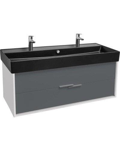 Тумба белый глянец/серый матовый 119,9 см Jacob Delafon Vivienne EB1669-J5-J54