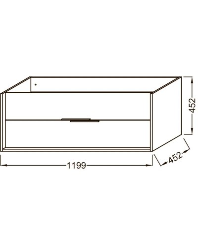Тумба дуб давос 119,9 см Jacob Delafon Vivienne EB1669-E75-E75