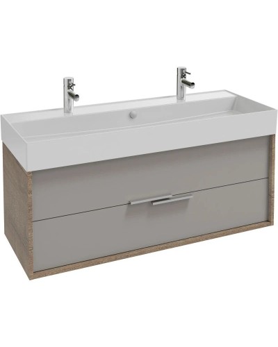 Тумба дуб табак/серый титан матовый 119,9 см Jacob Delafon Vivienne EB1509-E52-M54