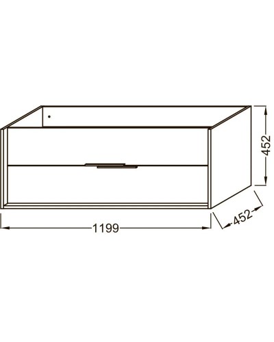 Тумба белый/белый глянец 119,9 см Jacob Delafon Vivienne EB1509-N18-G1C